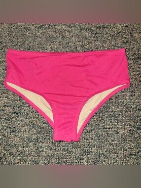 🔥5/$20 Swimsuits For All High-Waist Bikini Bottoms - Hot Pink